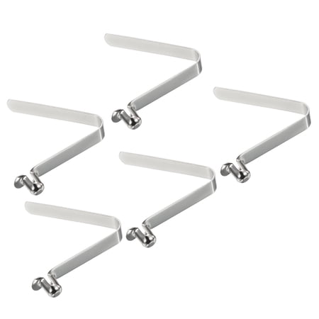 Uxcell 10.5x7.5mm Kayak Paddle Snaps Hollow Button Single Pin Lock Tube Spring Clips for Tent Pole, 5 Pack