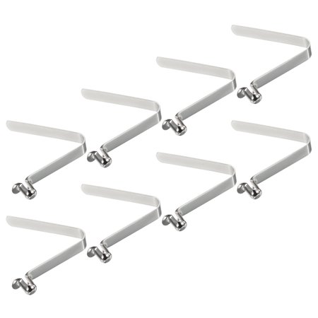 Uxcell 10.5x7.5mm Kayak Paddle Snaps Hollow Button Single Pin Lock Tube Spring Clips for Tent Pole, 8 Pack