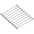 thumbnail image 1 of Uxcell 10.6 Inch Plastic Single Stem Ring Clips Plant Support Stakes Green 10Pack, 1 of 6