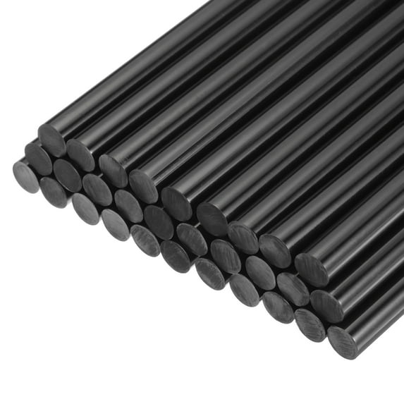 Uxcell 10.6" x 0.43" Black EVA Mini Hot Glue Gun Sticks High Sticky Hot Glue Sticks for Glue Gun 30 Pack