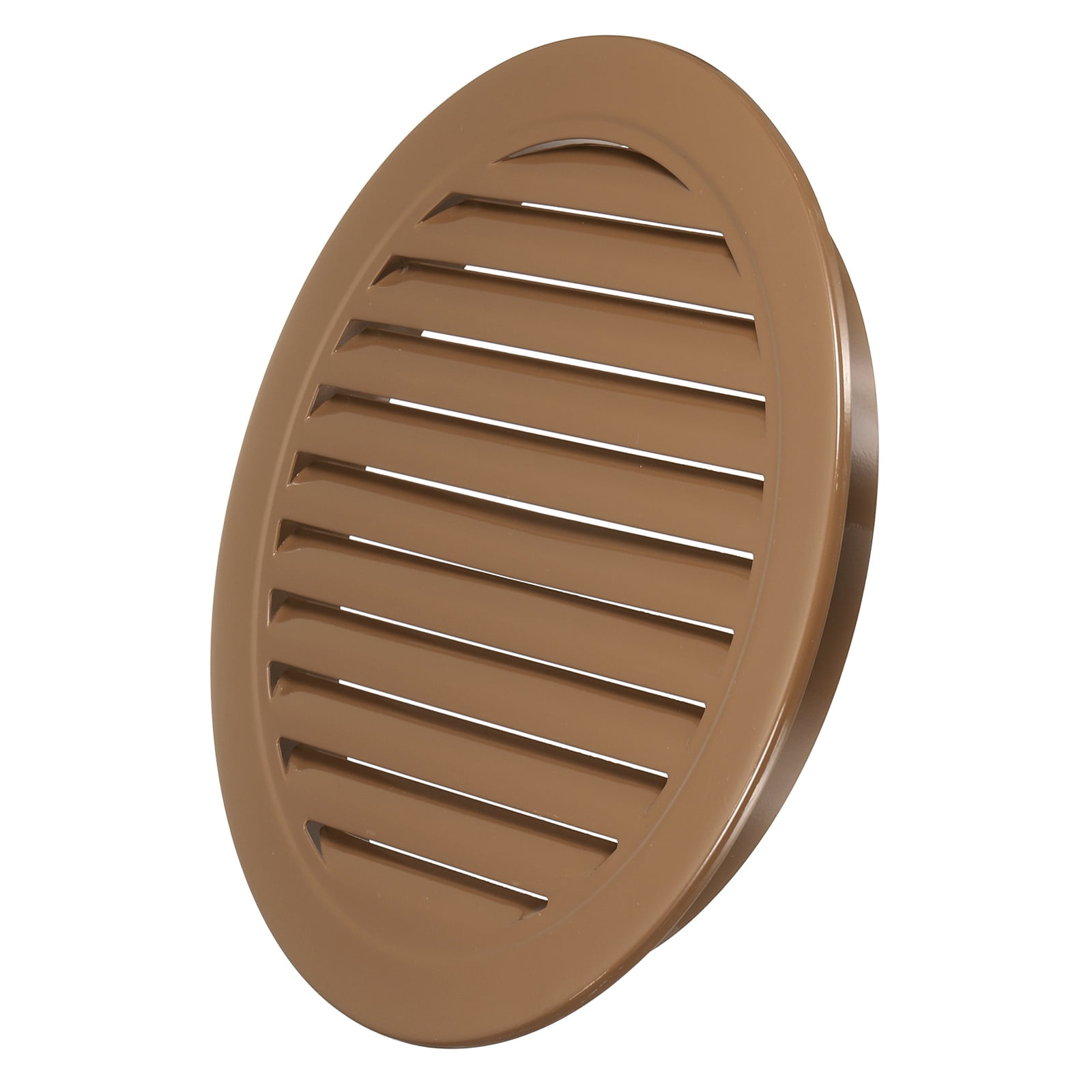 Uxcell 10.9" Round Air Vent, Louver Grille Cover Aluminum Alloy Soffit Vent HVAC Ventilation for Ceiling Wall Roofing Bathroom Kitchen Garage Duct Shed Garage, Coffee