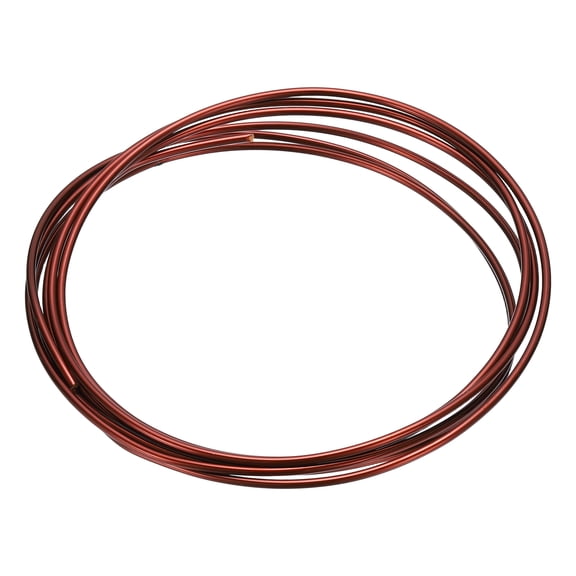 Uxcell 10 AWG 4 oz Magnet Wire, 2.5mm Dia 113g 180C(356F) Enameled Copper Winding Wire, Magnetic Coil for Transformer, Motor, Electric, Brown