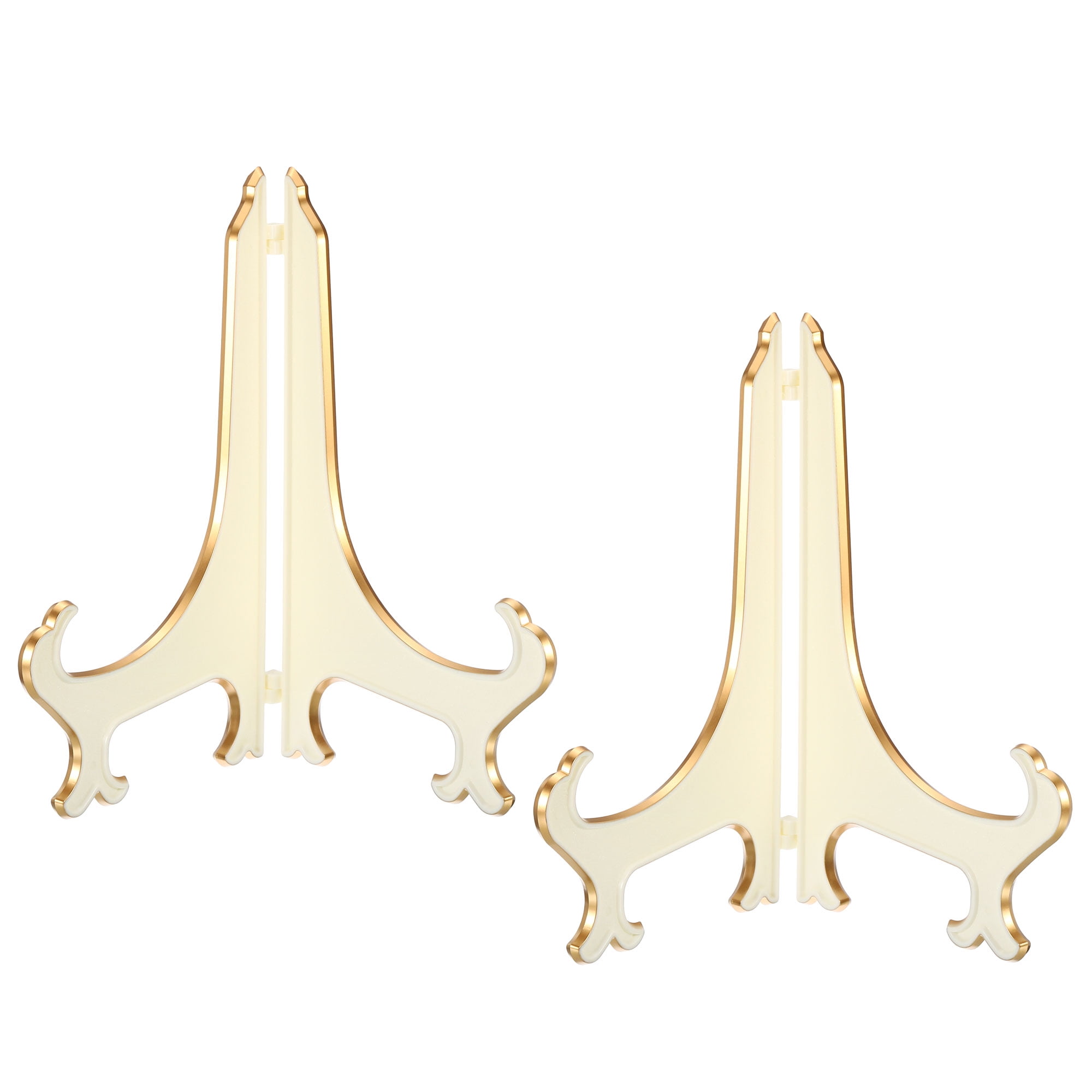 Uxcell 10" Acrylic Decorative Plate Stand Holder, 2 Pack Picture Easel