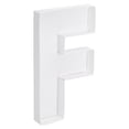 thumbnail image 1 of Uxcell 10" Cardboard Letter, Letter F Paper Box Fillable Tray Container for Mache Chocolate Candy Decorations, White, 1 of 6