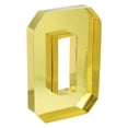 thumbnail image 1 of Uxcell 10" Cardboard Number, Number 0 Paper Box Fillable Tray Container for Mache Chocolate Candy Decorations, Gold, 1 of 6