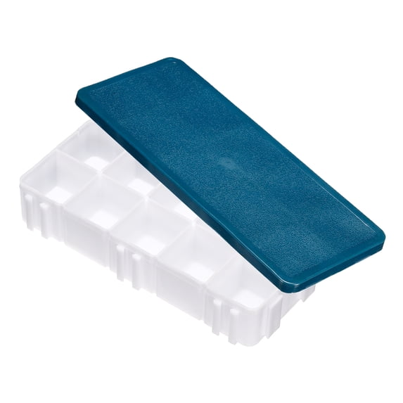 Uxcell 10 Compartments Paint Palette Plastic Painting Tray Deep Saver Box Detachable with Soft Cover