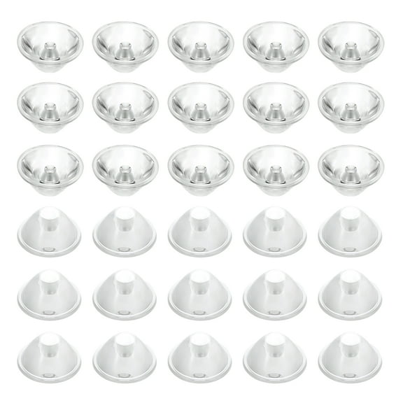 Uxcell 10 Degree 20mm High Power LED Lens, 30 Pcs LED Reflector Collimator Acrylic Optical PMMA Smooth Surface Lenses Focusing LED Lens for 1W LED Light Lamp Bulb Spotlight Panel, Clear