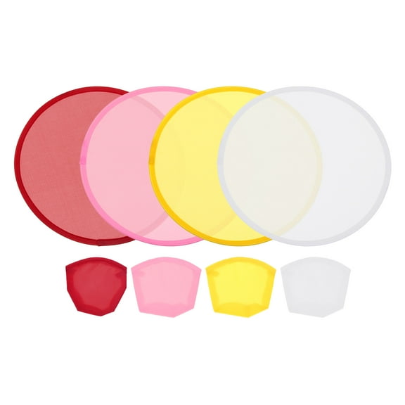 Uxcell 10" Foldable Flying Disc Folding Pocket Flying Disc Bulk Set, 4 Colors 24 Pack