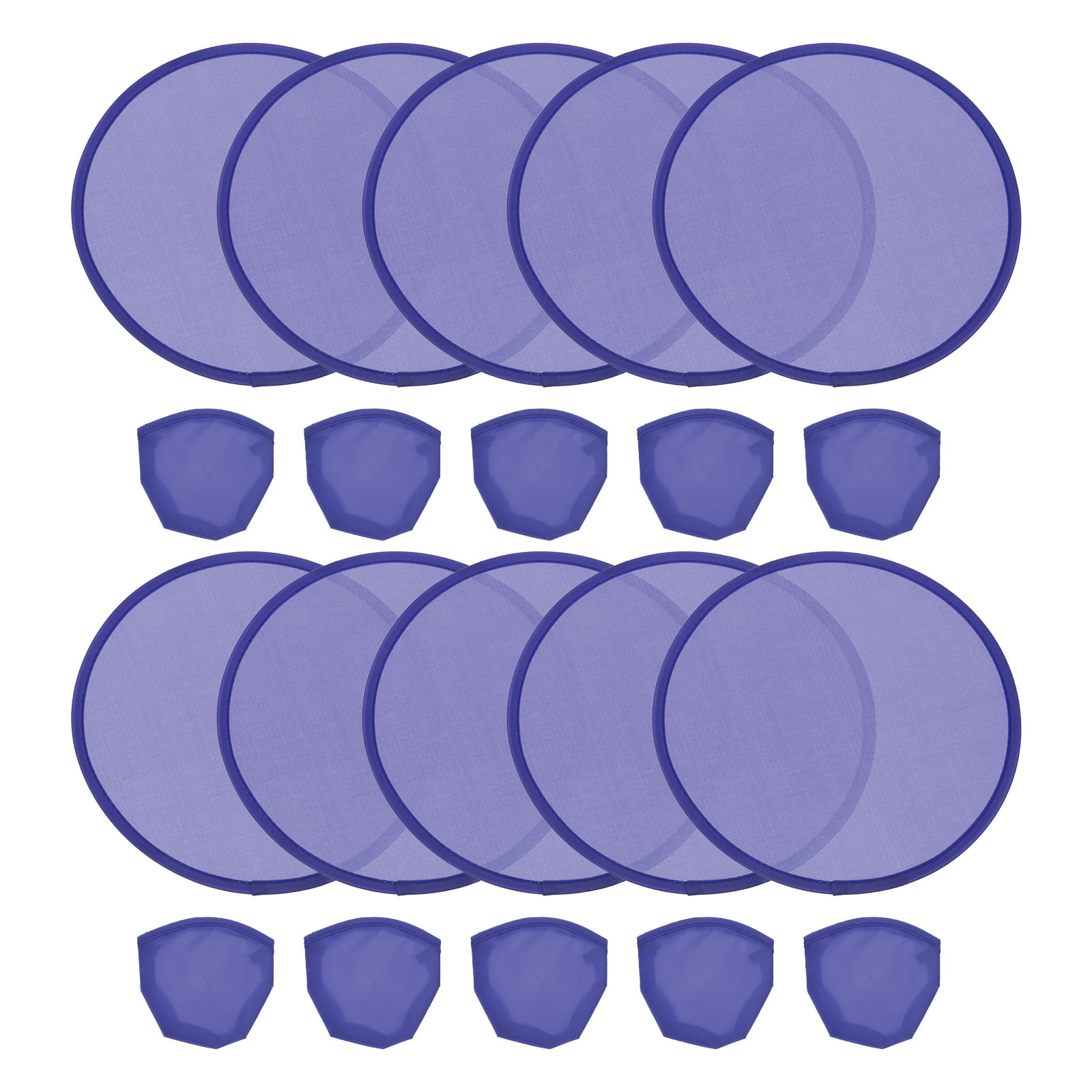 Uxcell 10" Foldable Flying Disc Folding Pocket Flying Disc Bulk Set