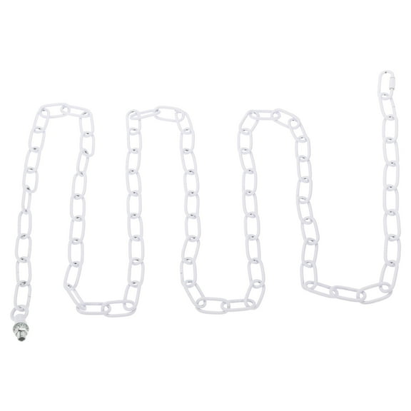 Uxcell 10 Ft Light Fixture Chain, 1 Set Lighting Chain with Quick Link Connectors Up to 110 lbs White