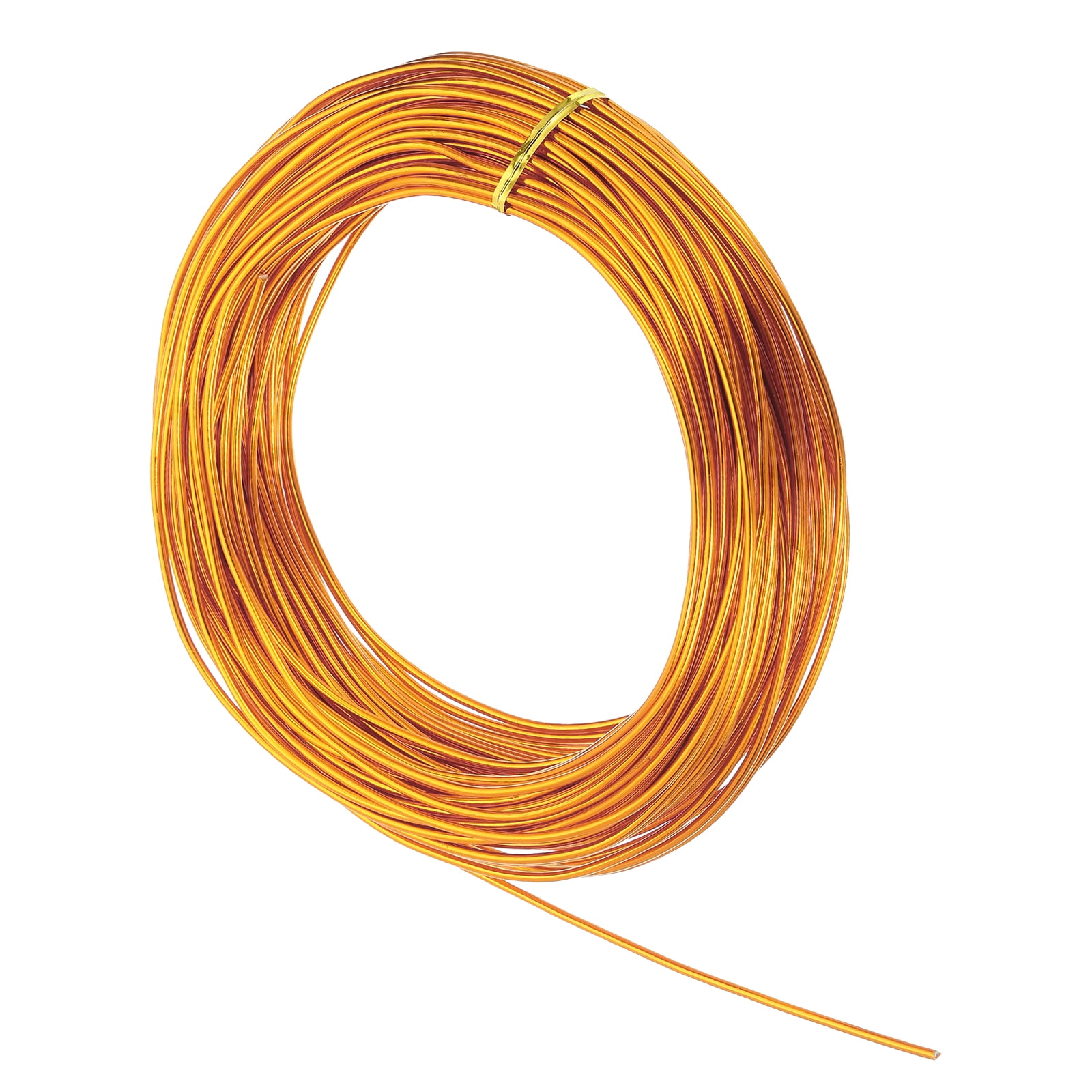 Uxcell 10 Gauge 2.5mm Aluminum Wire, 100 Feet Bendable Metal Craft Armature Wire, Gold Tone