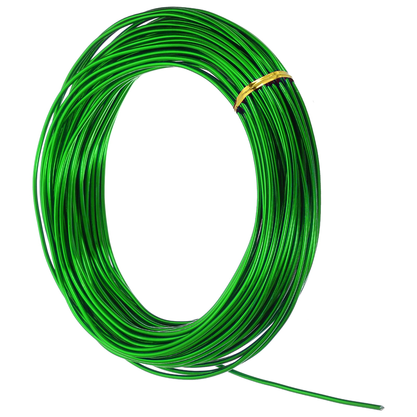 Uxcell 10 Gauge 2.5mm Aluminum Wire, 100 Feet Bendable Metal Craft Armature Wire, Green