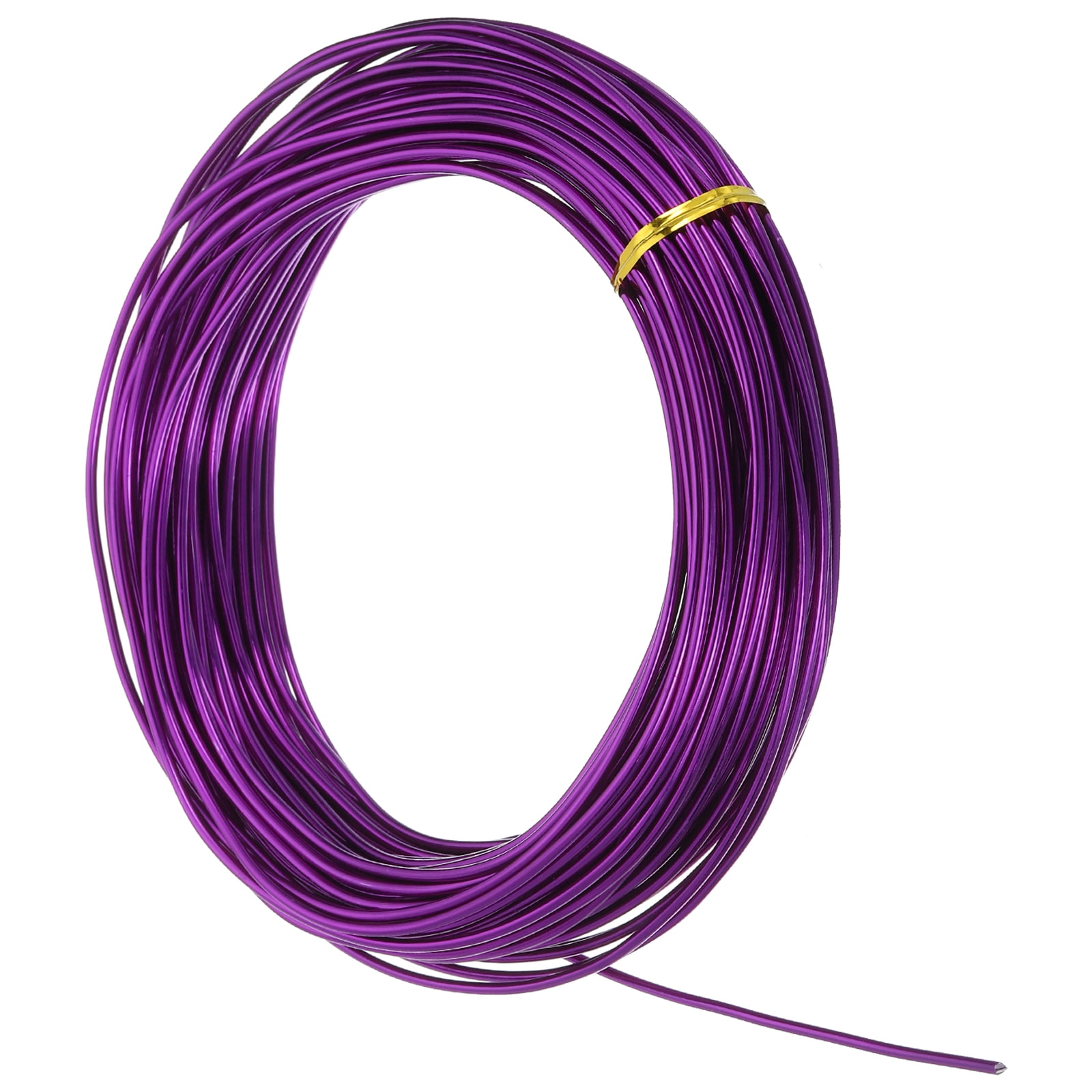 Uxcell 10 Gauge 2.5mm Aluminum Wire, 100 Feet Bendable Metal Craft Armature Wire, Purple