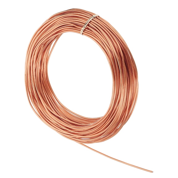 Uxcell 10 Gauge 2.5mm Aluminum Wire, 100 Feet Bendable Metal Craft Armature Wire, Rose Gold