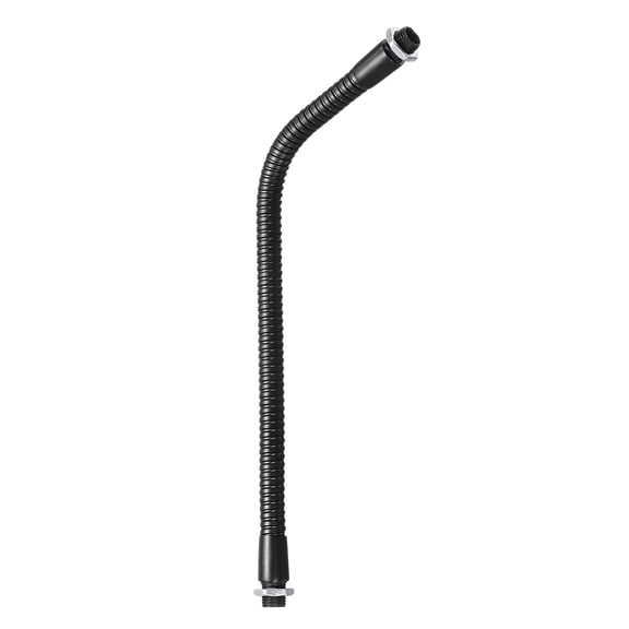 Uxcell 10" Gooseneck M10 Thread Metal Hose Flexible Arm Gooseneck Tube Extension Black
