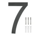 thumbnail image 1 of Uxcell 10 Inch 304 Stainless Steel Floating House Numbers, Modern House Number 7 With Nail Kit for Outside [Black], 1 of 7