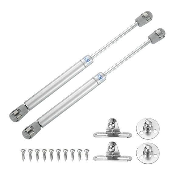 Uxcell 10 Inch 40N/9lb Gas Shock Strut Lift Support, (Silver, Set of 4)