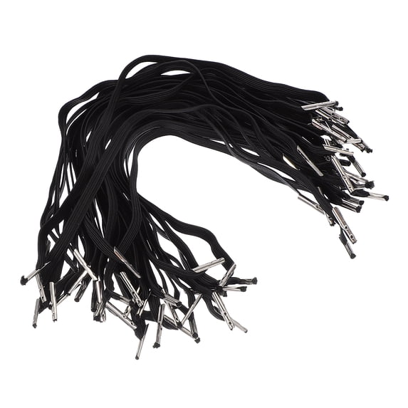 Uxcell 10 Inch Elastic Barbed Cord 6 mm Loop Stretch Flat String with ...
