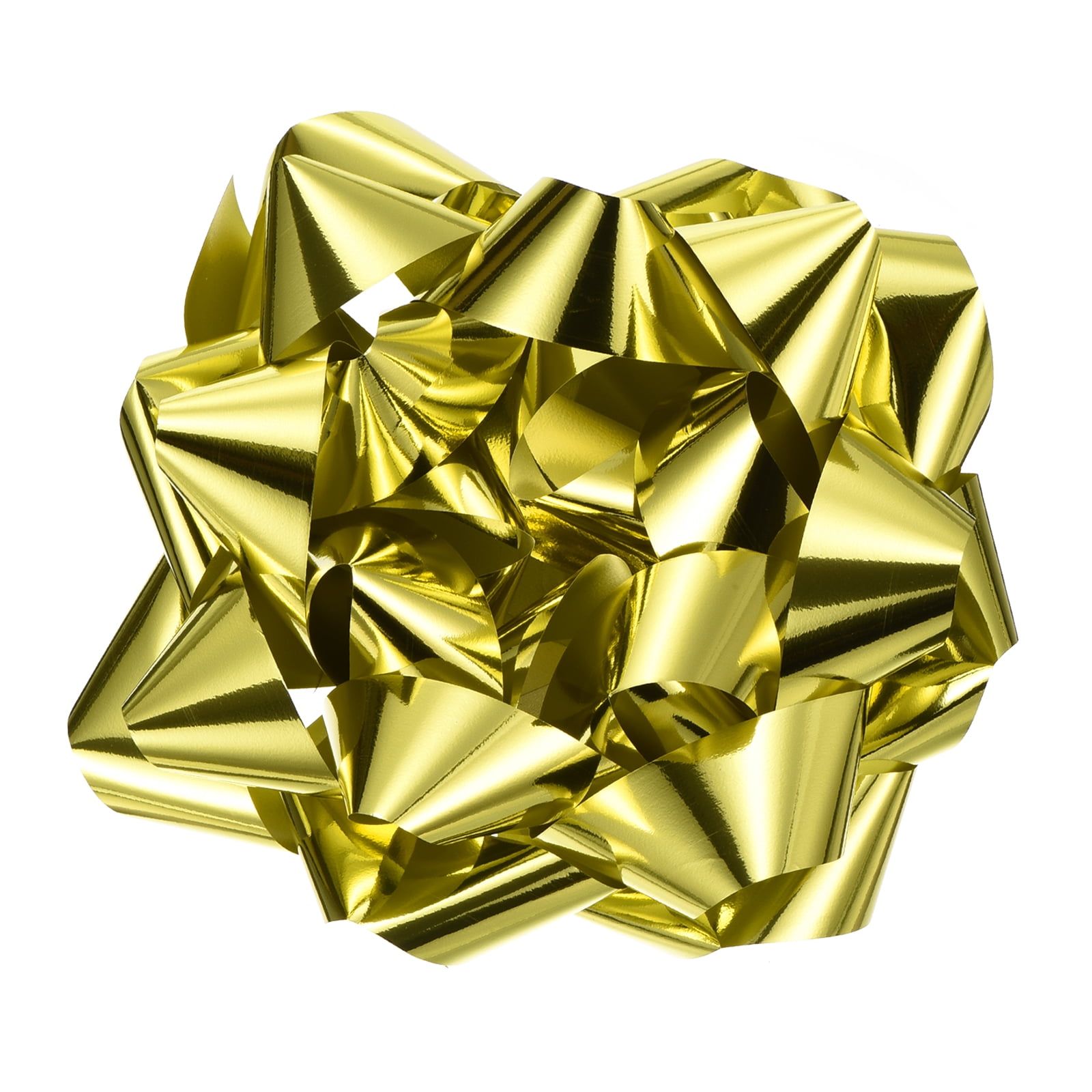 Uxcell 10 Inch Large Gift Bow Metallic Christmas Bows Gold for Gift Wrapping