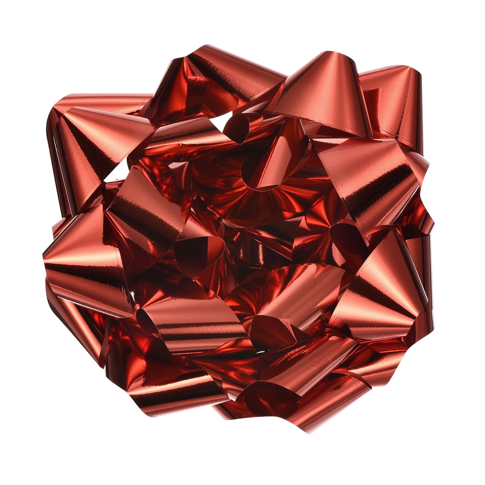 Uxcell 10 Inch Large Gift Bow Metallic Christmas Bows Red for Gift Wrapping 2Pcs