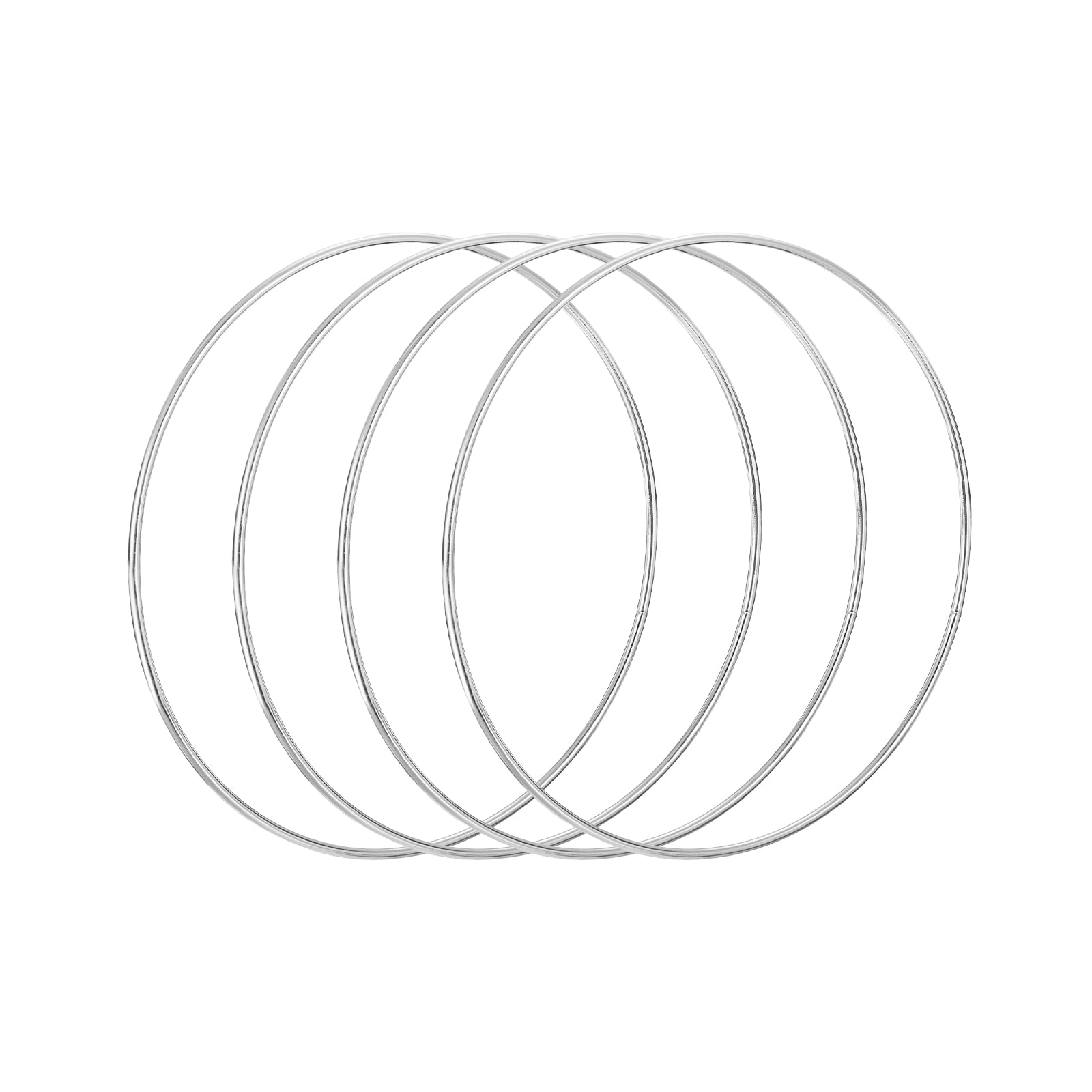 Uxcell 10 Inch Metal Floral Hoop Wreath Macrame Crafts Rings for DIY ...