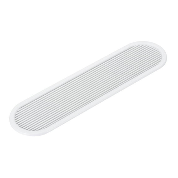 Uxcell Oval Ventilation Grille, Plastic Air Vent Cover Louvered Ventilation Cover Mesh Air Vent for Cabinet White
