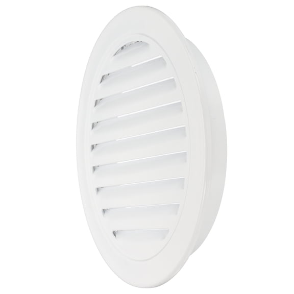 Round Soffit Vent, Aluminum Alloy Wall Vent Grille Cover for Exhaust White 10 Inch