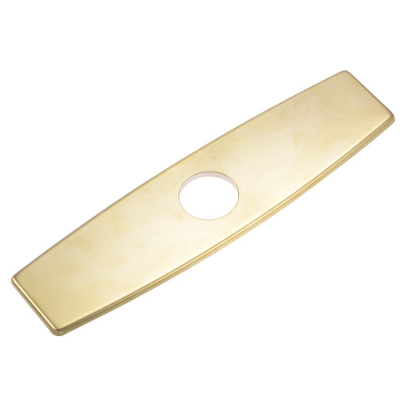 Uxcell 10 Inch Sink Hole Cover, Deck Plate Escutcheon for 1 or 3 Hole Kitchen Faucet, Tap Hole Cover Gold