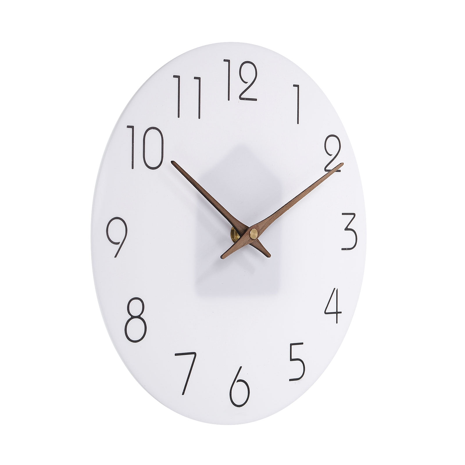 Uxcell 10 Inch Wall Clock, Quartz Battery Operated Silent Round Wall