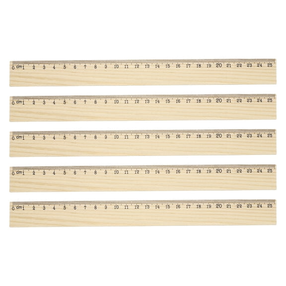 Wood Rulers for Office and School Use