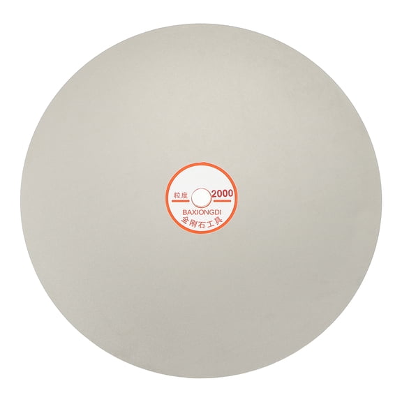 Uxcell 10 Inch x 1/2" Arbor Diamond Flat Lap Disc, 2000 Grit Diamond Grinding Disc for Grinder Machine - Lapping Polishing Disc for Sanding Glass Stone Ceramics