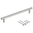 thumbnail image 1 of Uxcell 10" Length 6.3" Hole Center Stainless Steel T Bar Pull Handle 10mm Diameter, 1 of 6