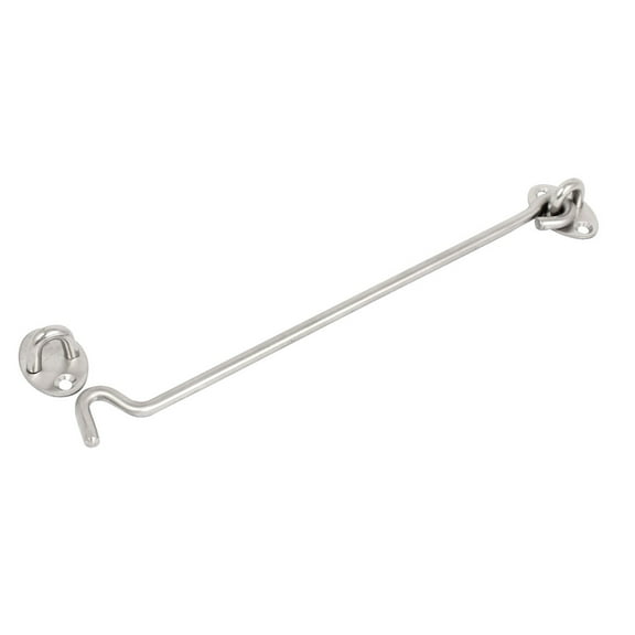 Uxcell 10" Length Stainless Steel Hook and Eye Clasp Window Door Lever Latch