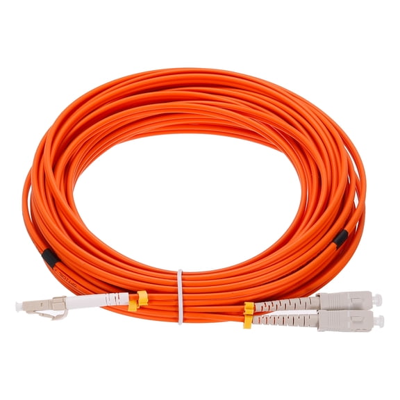 Uxcell 10 Meters 32.8Ft Fiber Patch Cable Multimode LC-SC OM2 LSZH Fiber Optic Jumper Orange For Network Transceiver 1Pc