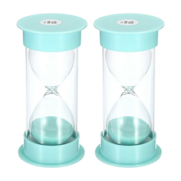 Uxcell 10 Min Sand Timer 2Pcs 5.26 x 2.53inch Small Sandy Clock