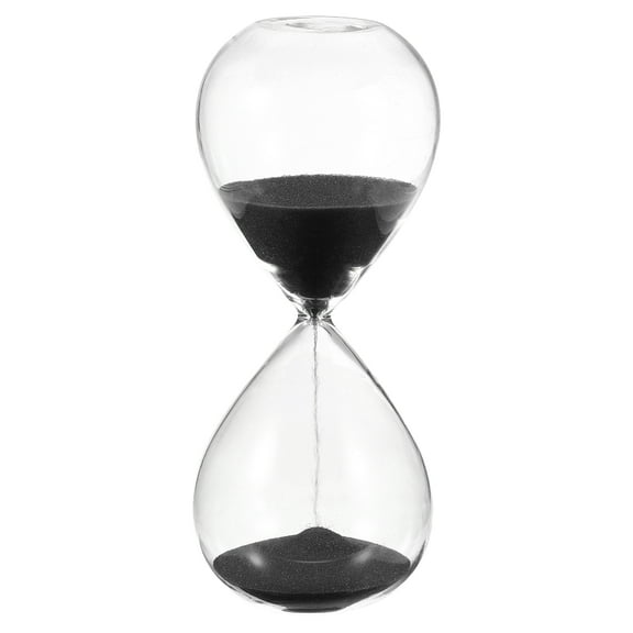 Uxcell 10 Minutes Sand Timer, Sand Watch Hour Glass Sandglass Timer Clock for Living Room Home Office Restaurant Decoration, Black