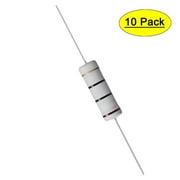 Uxcell 10 Ohm 5W +-5% Tolerance Axile Lead Metal Oxide Film Resistor 10 Count