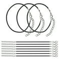 thumbnail image 1 of Uxcell 10 Pcs Black Bracelet Cord 9" x 0.08" Cord with Clasp for Bracelet, 1 of 6