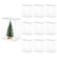 thumbnail image 1 of Uxcell 10 Pcs Clear Gift Box,1.6"x1.2"x2.2" Plastic Packing Box for Candy Cookies, 1 of 6
