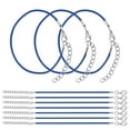 thumbnail image 1 of Uxcell 10 Pcs Dark Blue Bracelet Cord 6" x 0.06" Cord with Clasp for Bracelet, 1 of 6