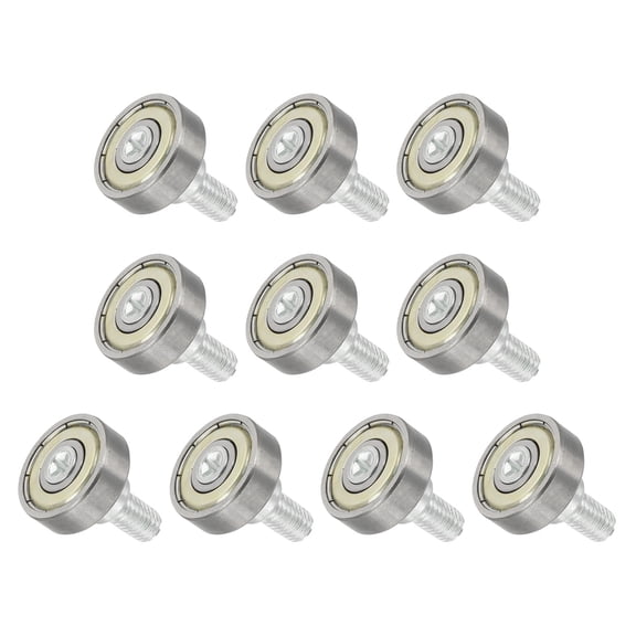 Uxcell 10 PCS Drawer Rollers 6x19mm Steel Bearing Roller Drawer Pulley Wheels