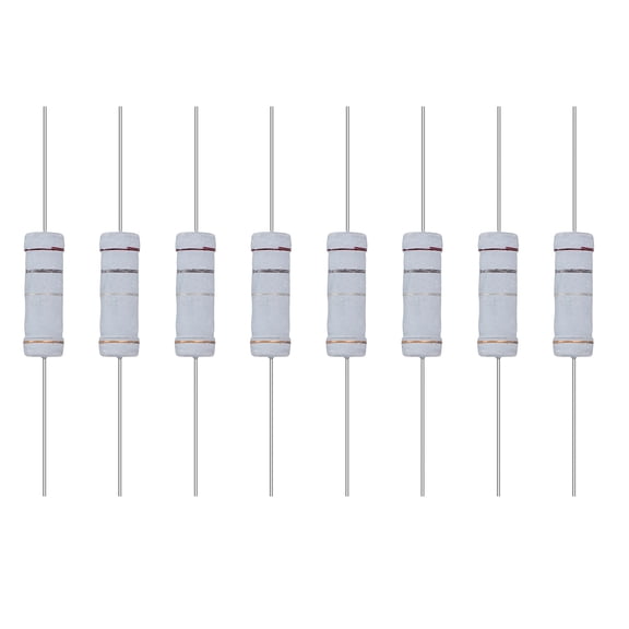 Uxcell 10 Pack 0.18R Ohm Resistor, 5 Watts 5% Tolerance Metal Oxide Film Resistor, Flame Proof for DIY Electronic Projects Circuits Experiments