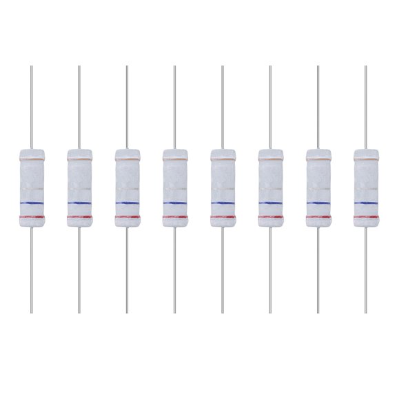 Uxcell 10 Pack 0.27R Ohm Resistor, 5 Watts 5% Tolerance Metal Oxide Film Resistor, Flame Proof for DIY Electronic Projects Circuits Experiments