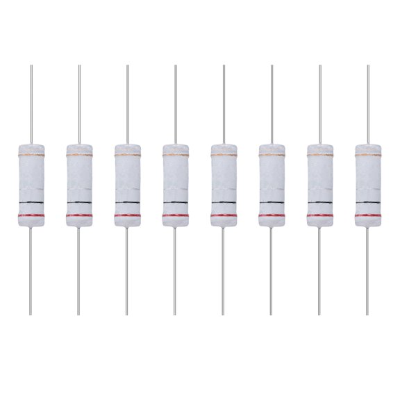 Uxcell 10 Pack 0.2R Ohm Resistor, 5 Watts 5% Tolerance Metal Oxide Film Resistor, Flame Proof for DIY Electronic Projects Circuits Experiments