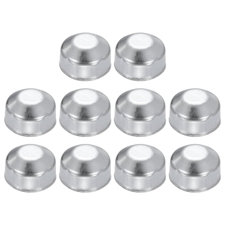 Uxcell 10 Pack 1-1/4" Chain Link Fence Post Cap, Dome External Post Caps Galvanized Round End Cap Fit 1-1/4" OD Pipe for Outdoor Chain Link Fence Parts