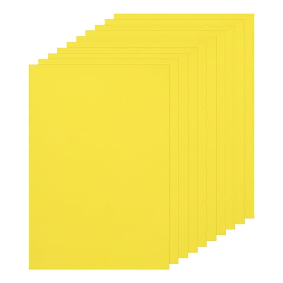Uxcell 10 Pack 10 x 15 Inch Sanded Pastel Art Papers Yellow Cardstock Papers 160GSM