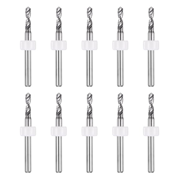 Uxcell 10 Pack 2.6mm Micro Drill Bit 135 Mini Small PBC Bits Alloy CNC Engraving Print Circuit Board Drilling Tool for Rough Stone Jewelry Engraving