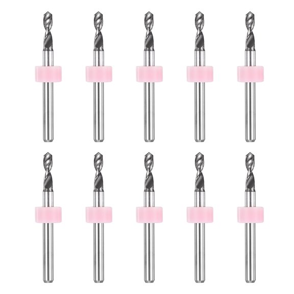 Uxcell 10 Pack 2.7mm Micro Drill Bit 135 Mini Small PBC Bits Alloy CNC Engraving Print Circuit Board Drilling Tool for Rough Stone Jewelry Engraving