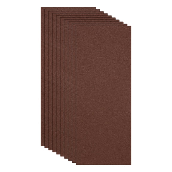 Uxcell 10 Pack 3.6" x 9" Sand Paper, 400 Grit Sandpaper Aluminum Oxide Abrasive, Hand Sanding Sheets for Wood Furniture Floor Finishing and Metal Polishing