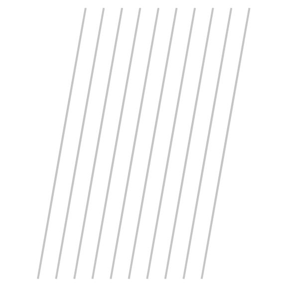 Uxcell 10-Pack 304 Stainless Steel Solid Round Rod, 1x150mm Metal Solid Shaft Rods for DIY Craft[0.04x5.91IN]